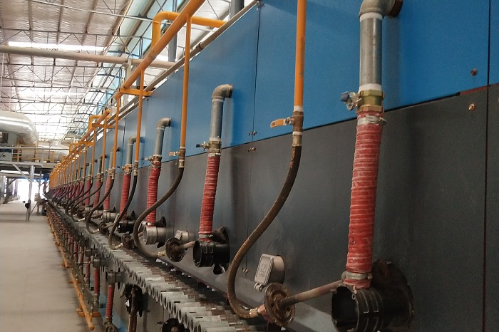 輥棒在高溫輥道窯上的應用